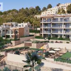 Appartements mit 3 Schlafzimmern, Fußbodenheizung in Bädern, Klimaanlage und Gemeinschaftspool nur 500 m vom Strand