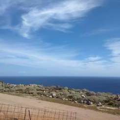 Grundstück auf Kreta zum Verkauf mit Panoramablick auf das Meer in Richtung Georgioupolis